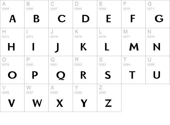BorzoiReaderBol uppercase A-Z preview