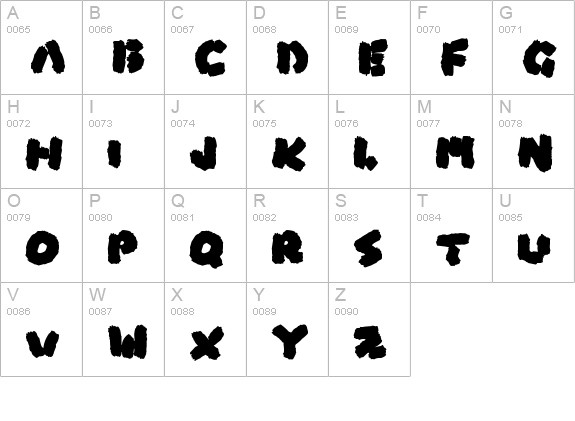 Boss Fight
 uppercase A-Z preview