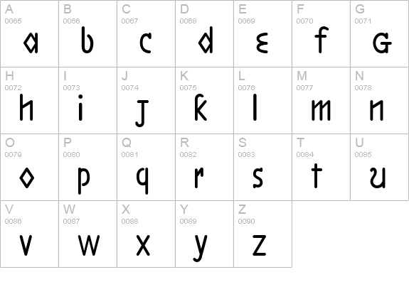 Boston LineAligned uppercase A-Z preview