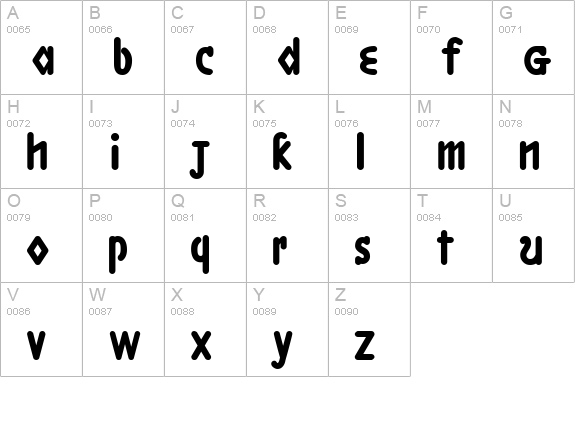 Boston LineBold Aligned uppercase A-Z preview
