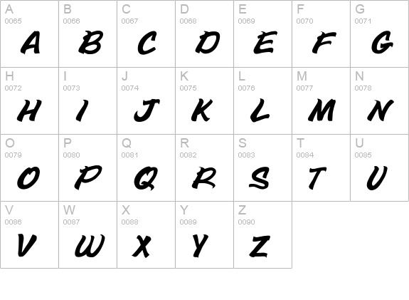Bottle Depot uppercase A-Z preview