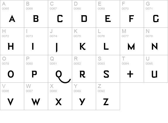 Bourgeois BoldAlt uppercase A-Z preview