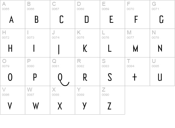 Bourgeois BookCondAlt uppercase A-Z preview