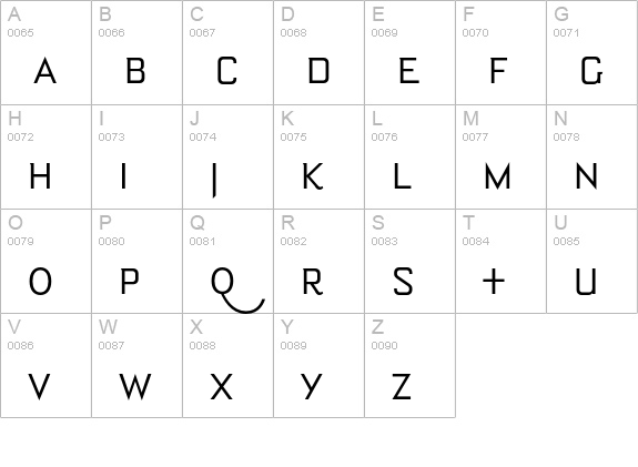 Bourgeois MedAlt uppercase A-Z preview