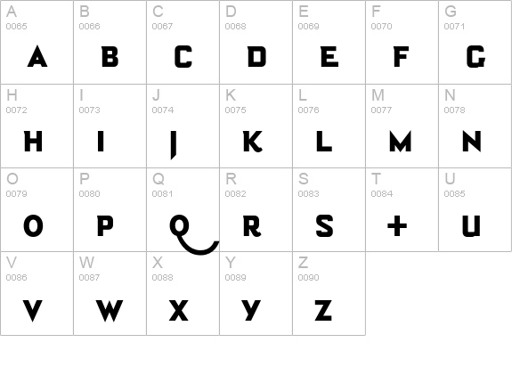 Bourgeois UltraAlt uppercase A-Z preview