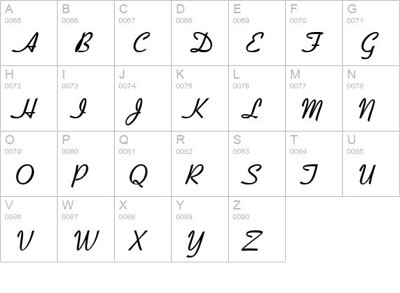 Bow Bold uppercase A-Z preview