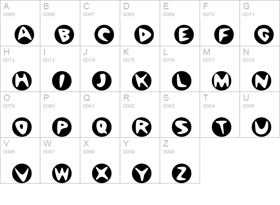 BowlORama uppercase A-Z preview