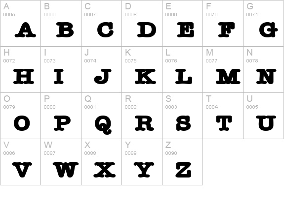 BoxOJoe uppercase A-Z preview