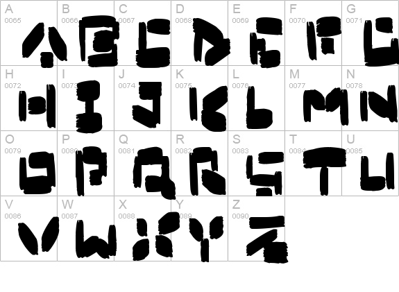 Boxybrush
 uppercase A-Z preview