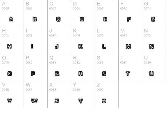 Brain-scan uppercase A-Z preview