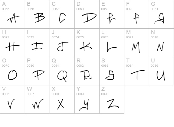 Brass Monkey uppercase A-Z preview