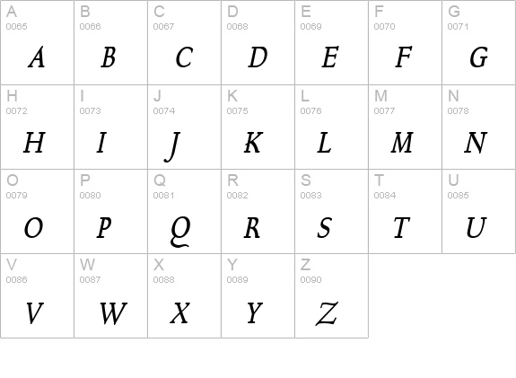 Bravo-Condensed Bold Italic uppercase A-Z preview