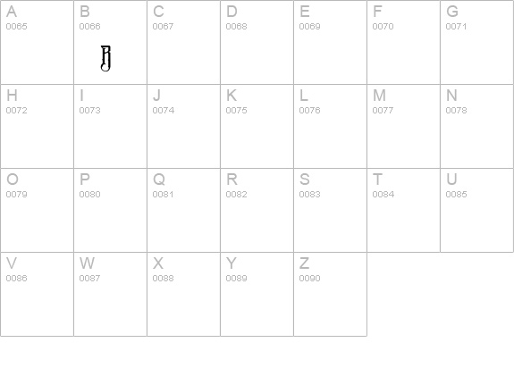 Brck uppercase A-Z preview
