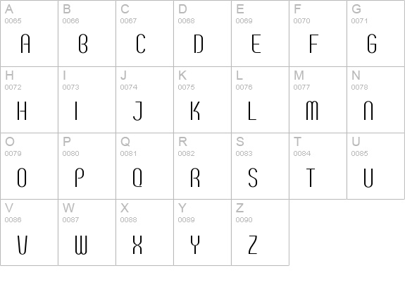 Breve SC uppercase A-Z preview
