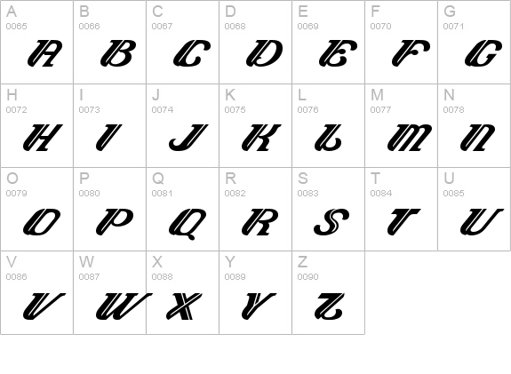 Brewmaster Modern uppercase A-Z preview