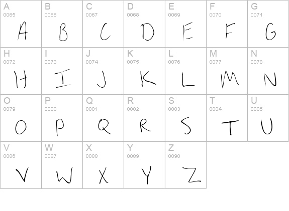 Brian Cary uppercase A-Z preview