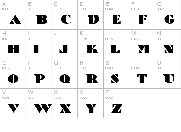 Bric-a-Braque NF uppercase A-Z preview