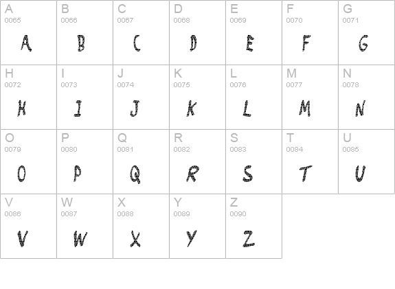 Brick_Wall uppercase A-Z preview