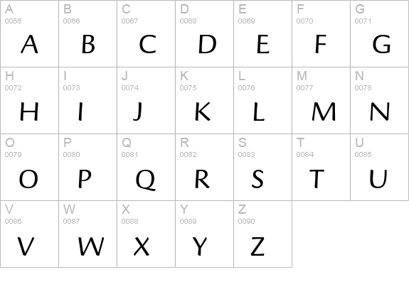 Briem Script Std uppercase A-Z preview