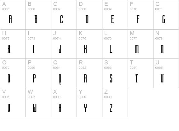 BrightonTwo Serif NBP uppercase A-Z preview