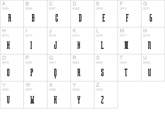 BrightonTwo Slab NBP uppercase A-Z preview