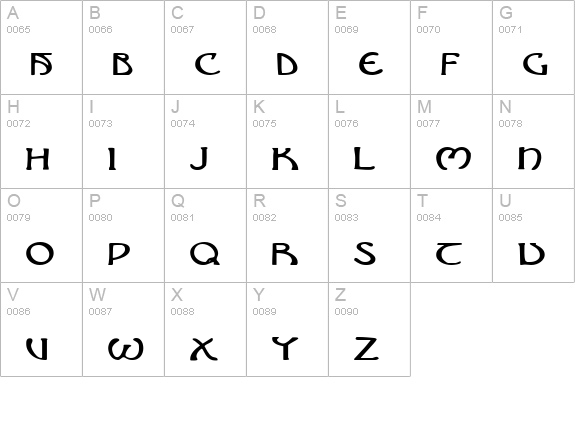 Brin Athyn Expanded uppercase A-Z preview