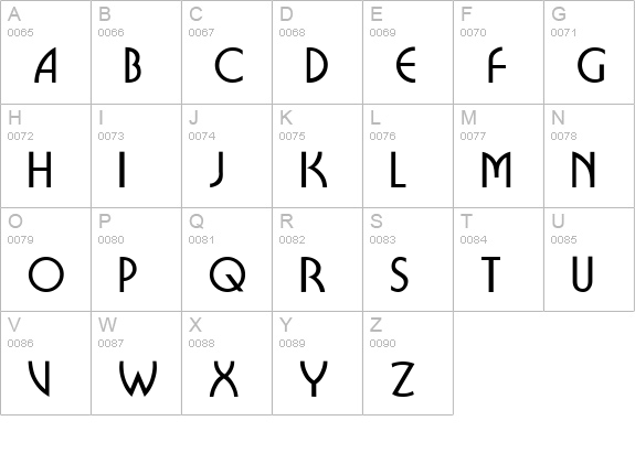 Brioche Display Caps SSi uppercase A-Z preview