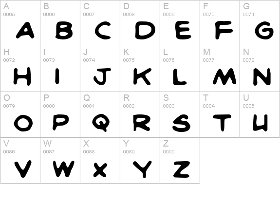 BritComics Normal uppercase A-Z preview