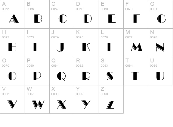 Broadway-Engraved-Caps-Regular uppercase A-Z preview