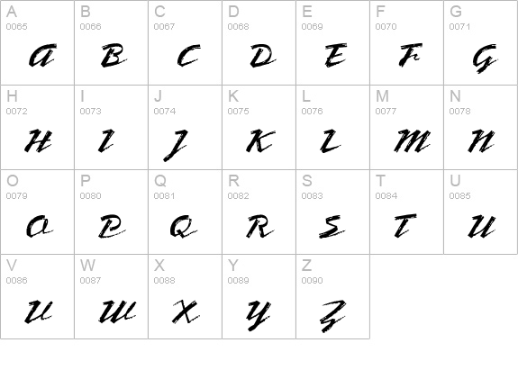 Bronx Plain uppercase A-Z preview