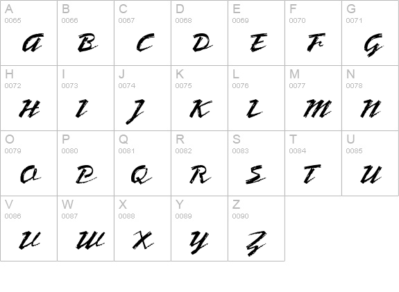 BronxPlain uppercase A-Z preview