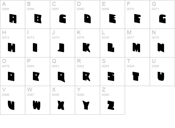 Bronz-Smart uppercase A-Z preview