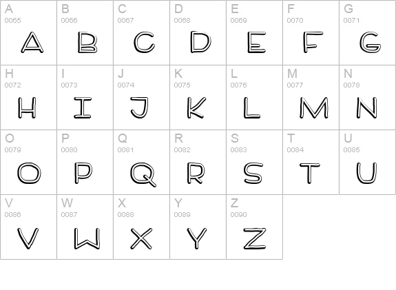 BrotherMan uppercase A-Z preview