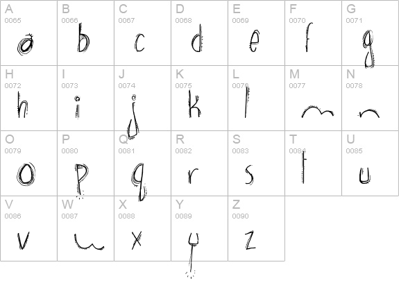 brown bear funk uppercase A-Z preview