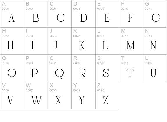 Brown Casalova uppercase A-Z preview