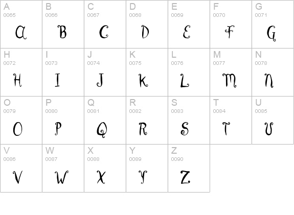 BrownCow uppercase A-Z preview