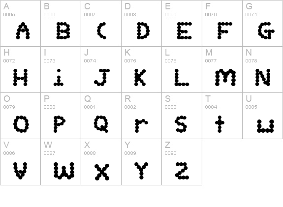 bubba uppercase A-Z preview