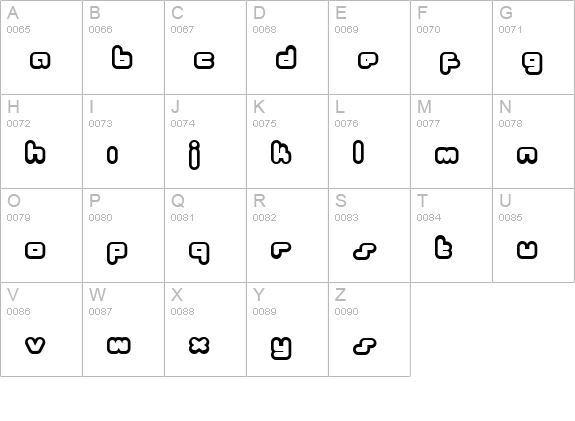 Bukkake uppercase A-Z preview