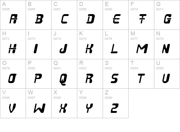 Bulgari uppercase A-Z preview