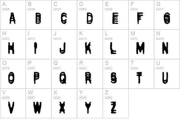 Bull-Double uppercase A-Z preview