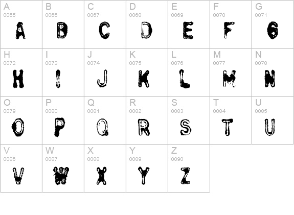Bull-SemiInked uppercase A-Z preview