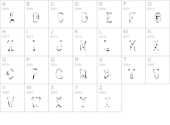 Bull-UnderInked uppercase A-Z preview