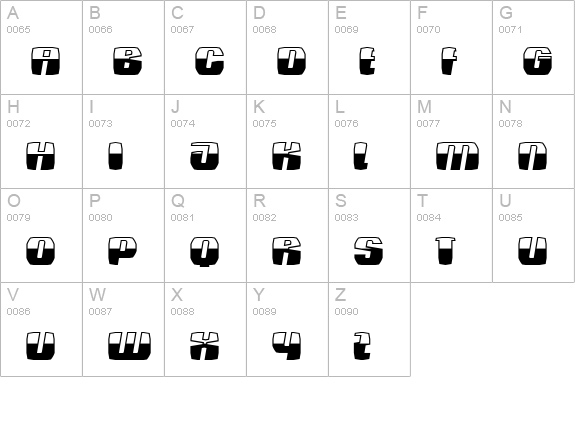 Bully Bully uppercase A-Z preview
