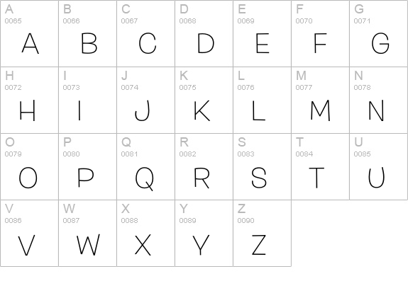 Burbank Big Wide Light uppercase A-Z preview