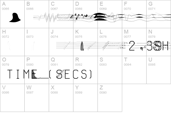 BurieDog-SeaBottom uppercase A-Z preview