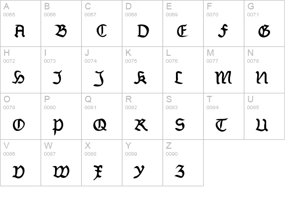 Burtinomatic-DemiBold uppercase A-Z preview