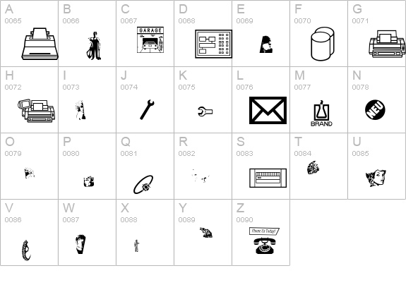 BusinessServicesP02 uppercase A-Z preview
