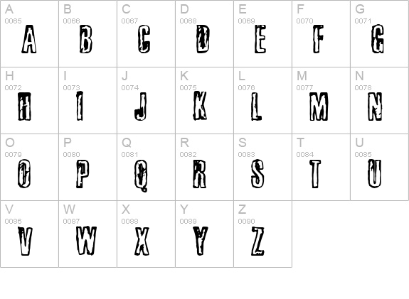 busseta uppercase A-Z preview