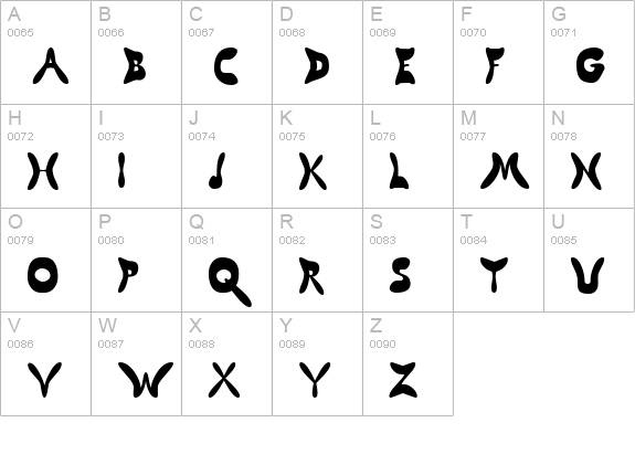 Butterfly Chromosome uppercase A-Z preview