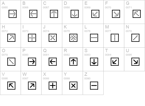 ButtonBonus-SquarePositive uppercase A-Z preview
